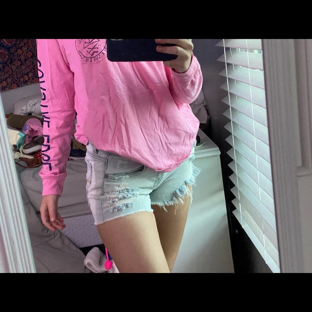 American Eagle jean shorts ripped